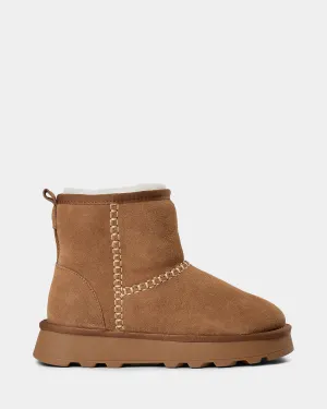 MARIESW TEDDY BOOT - Tan