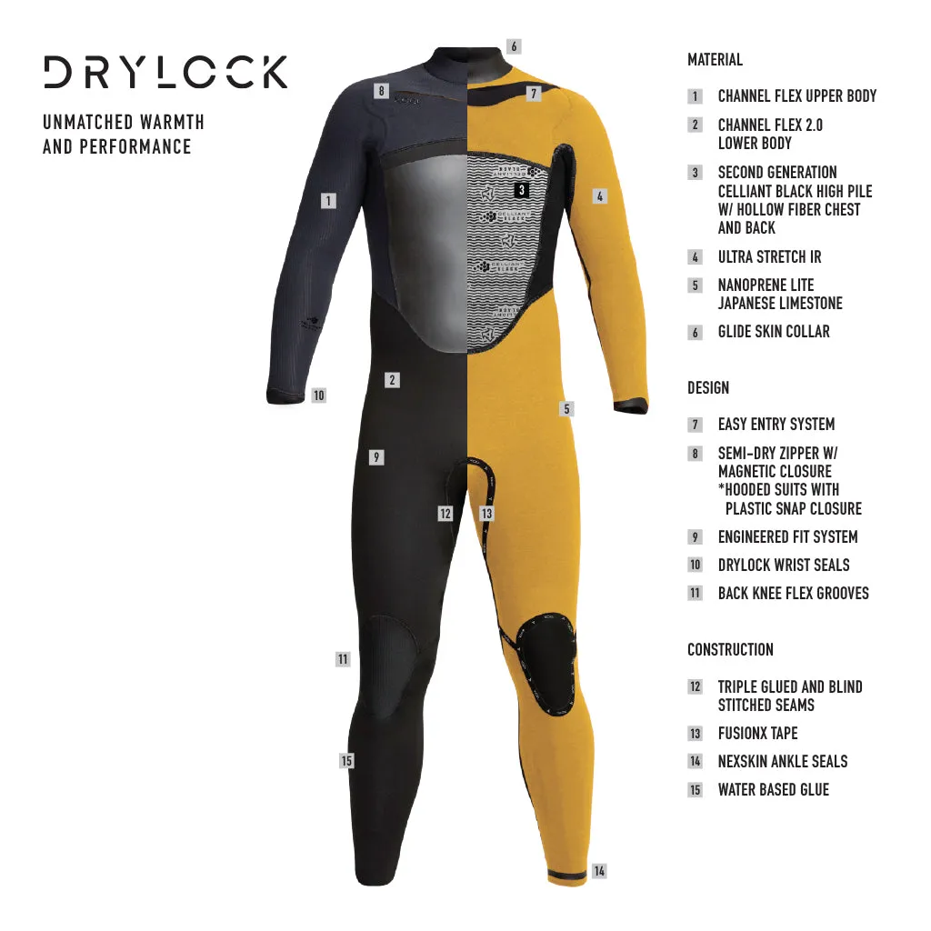 Men's Drylock Full Wetsuit 3/2mm