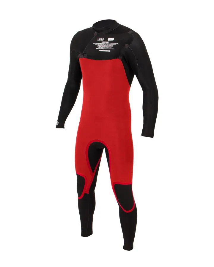Mens Free-flex Chest Zip 4/3mm Wetsuit - Steamer