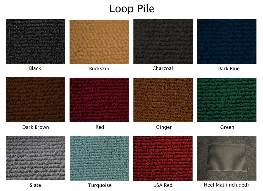 Moulded carpet or vinyl for Volkswagen, Golf, (1976 - 1980), CONVERTIBLE