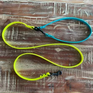 Multi-Way Waterproof Leash: Neon Yellow   Teal   Black