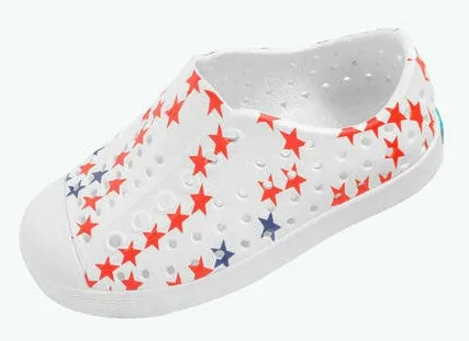 Native Jefferson Print Shoes - Shell White / Little Star