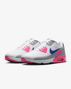 Nike Air Max 90G Unisex Golf Shoes White/Concord Laser Pink