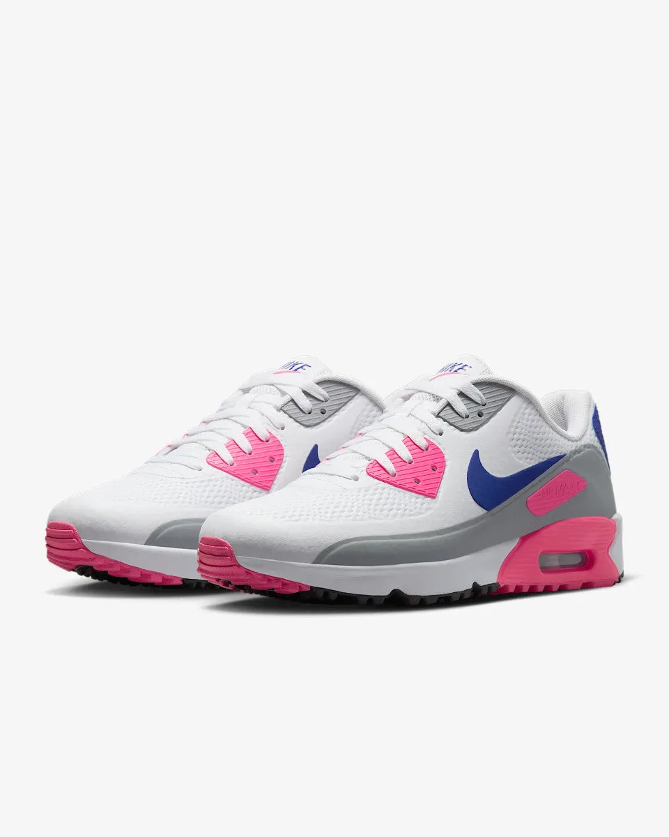 Nike Air Max 90G Unisex Golf Shoes White/Concord Laser Pink