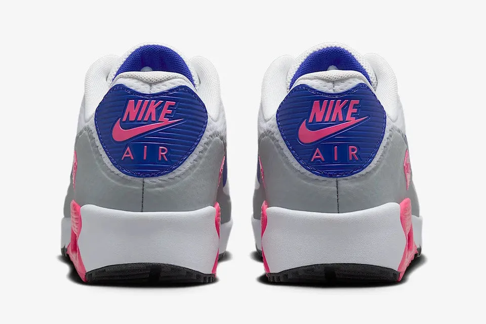 Nike Air Max 90G Unisex Golf Shoes White/Concord Laser Pink