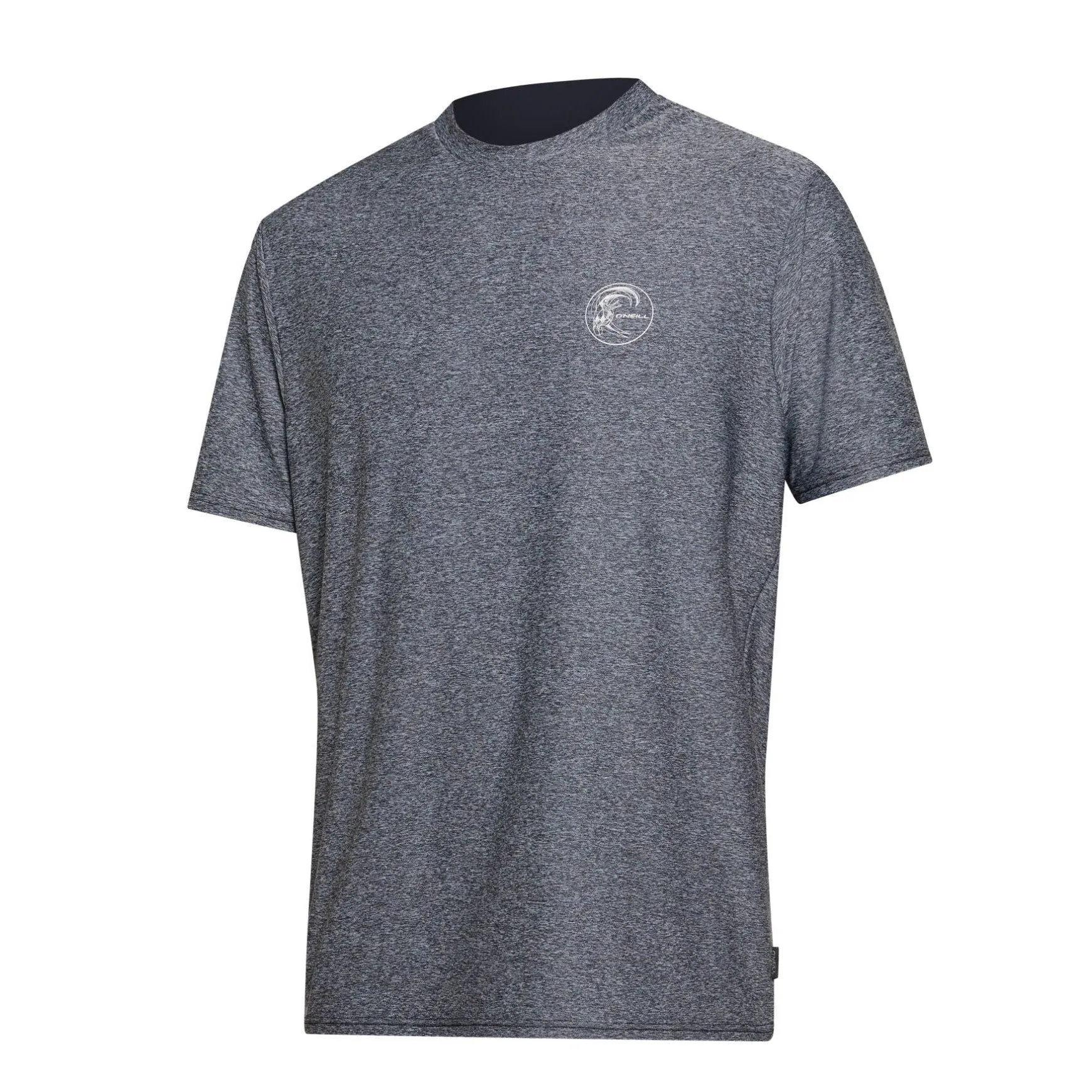 O'NEILL 24/7 HYBRID UV SS SURF TEE CHARCOAL