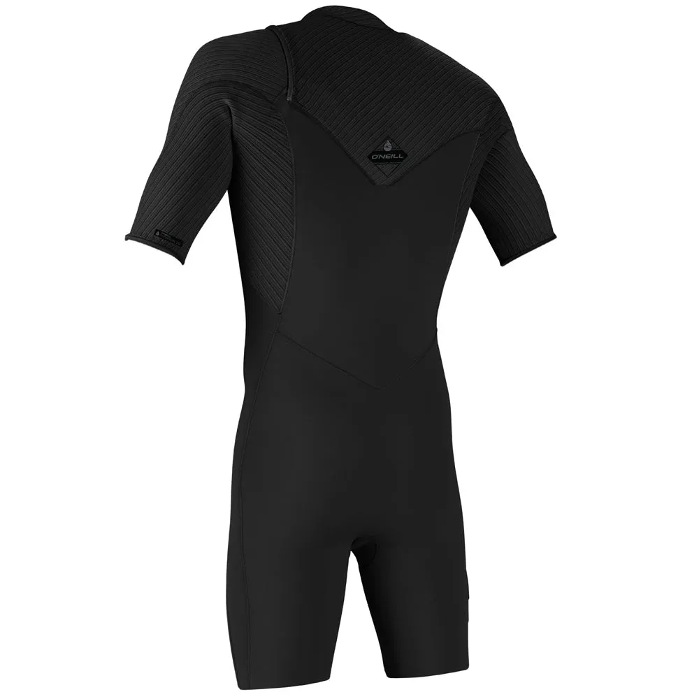 O'Neill Hyperfreak 2mm Chest Zip Shortie Wetsuit  - Black/Black