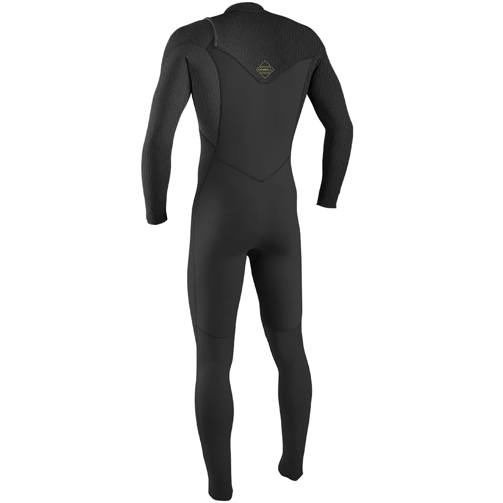 O'Neill Hyperfreak 4/3 mm Chest Zip Wetsuit  - Raven/Raven