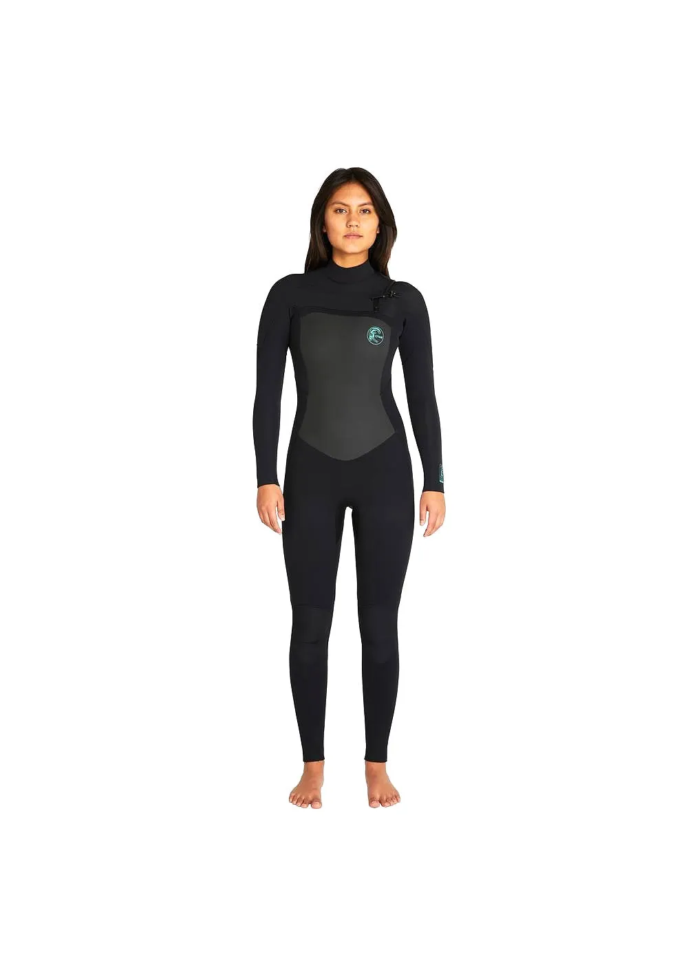 ONeill Womens Focus 4/3mm Chest Zip Steamer