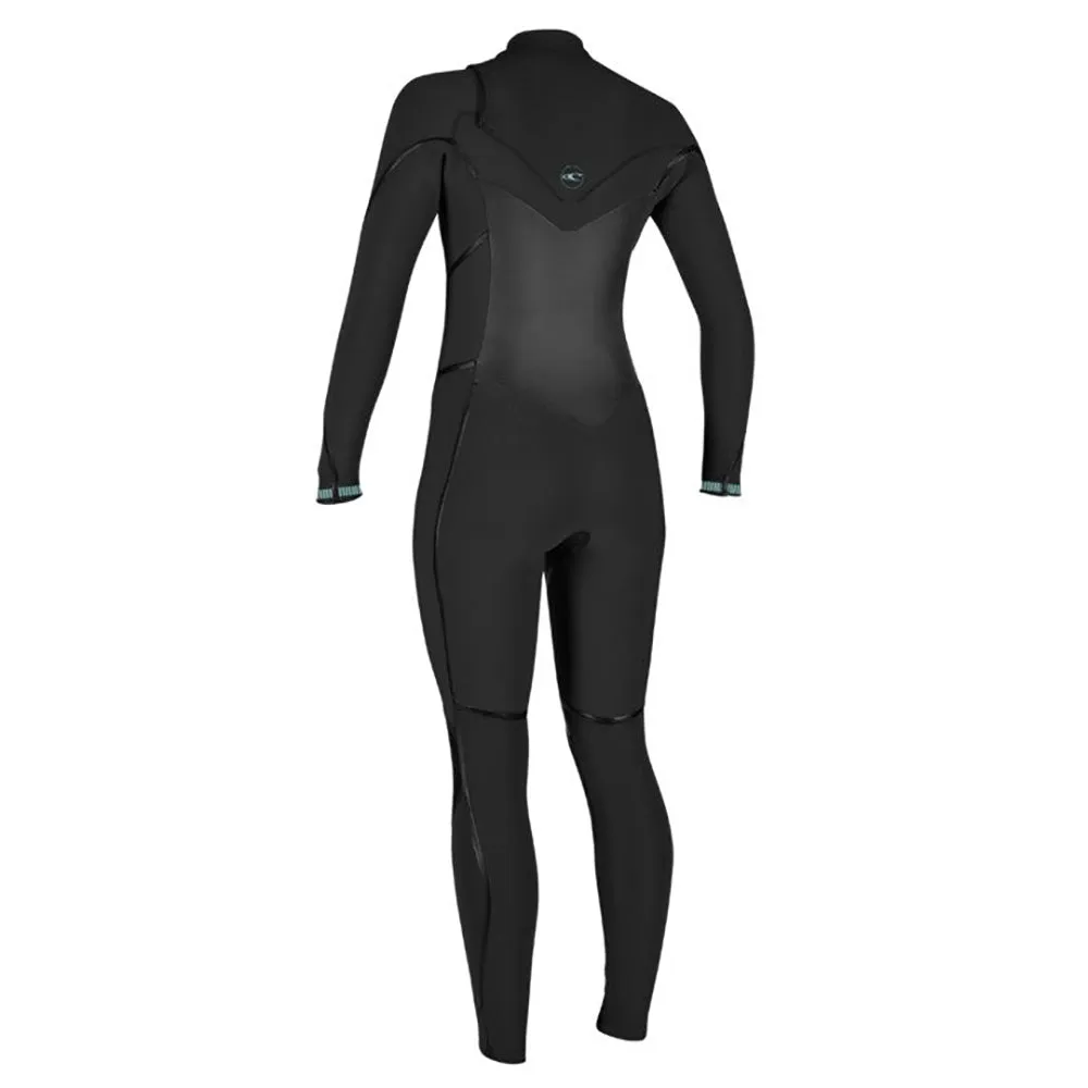 O'Neill Womens Psycho Tech 5/4 B/Z Winter Wetsuit - Black/Black