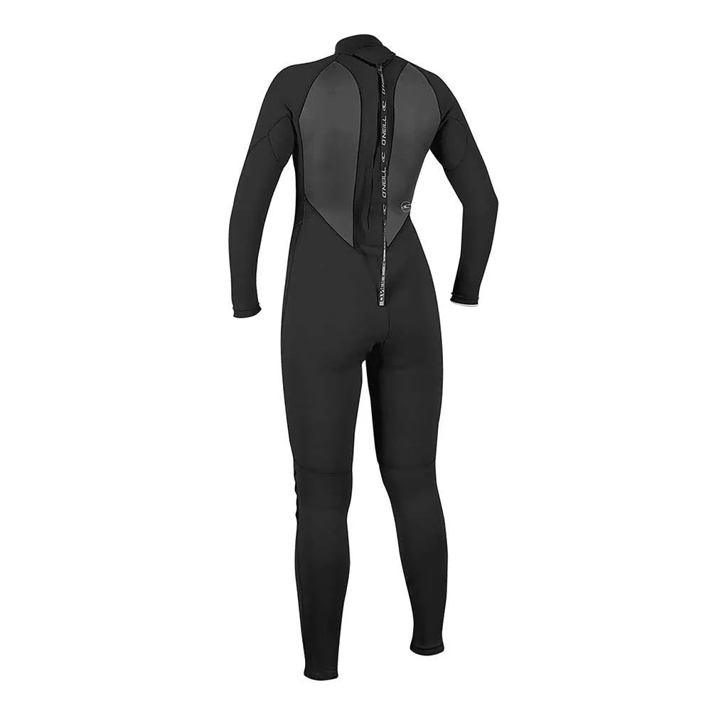 O'Neill Womens Reactor-2 3/2mm Back Zip Wetsuit - Black/Black