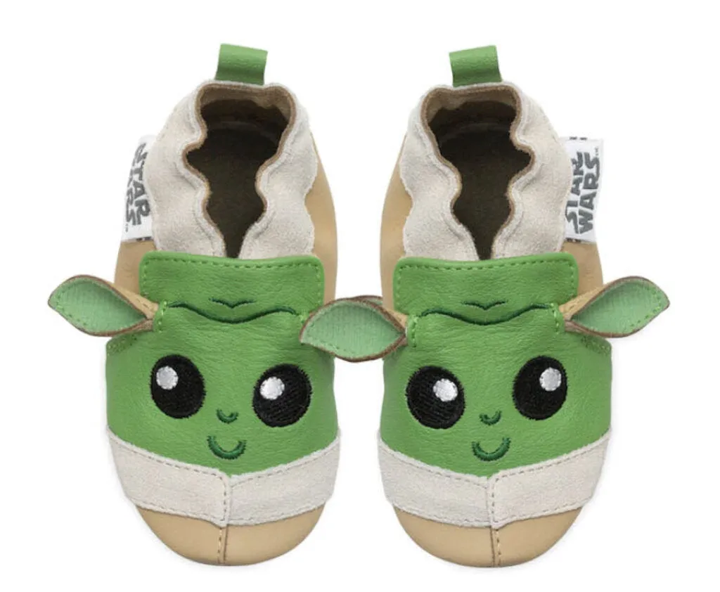 Pantoufles L'ENFANT - Baby's STAR WARS The Child Leather-Sole Sllip-On Shoes 0-6 mois
