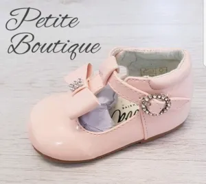 Pink T-bar shoes