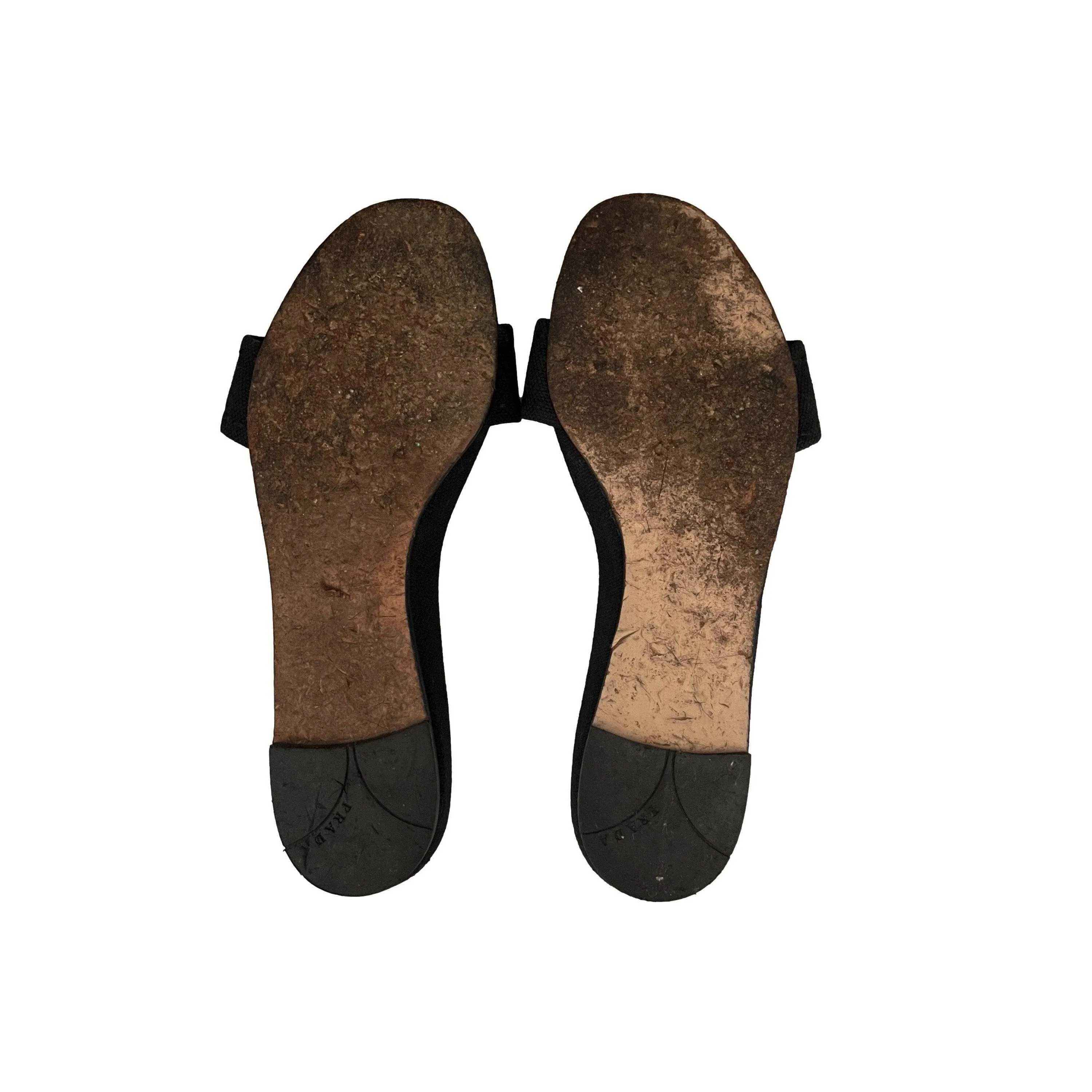 Prada Black Logo Slides