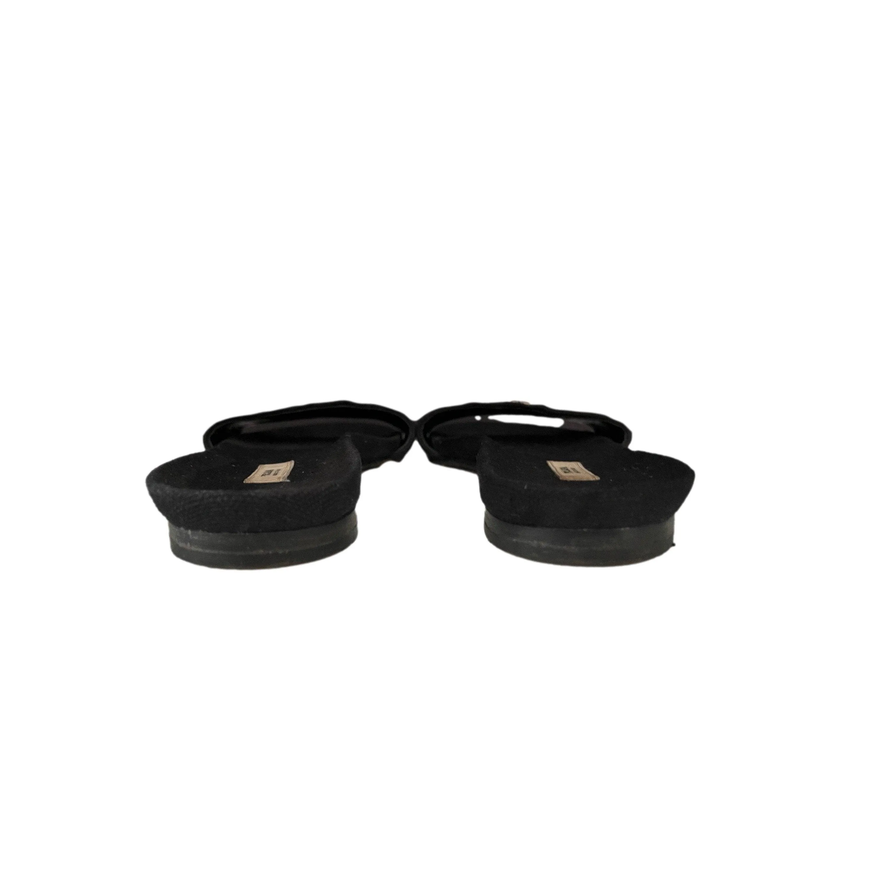 Prada Black Logo Slides