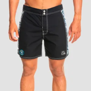 Quiksilver Original Arch Blank Canvas 16" Boardshorts Javier Mendizabal Black