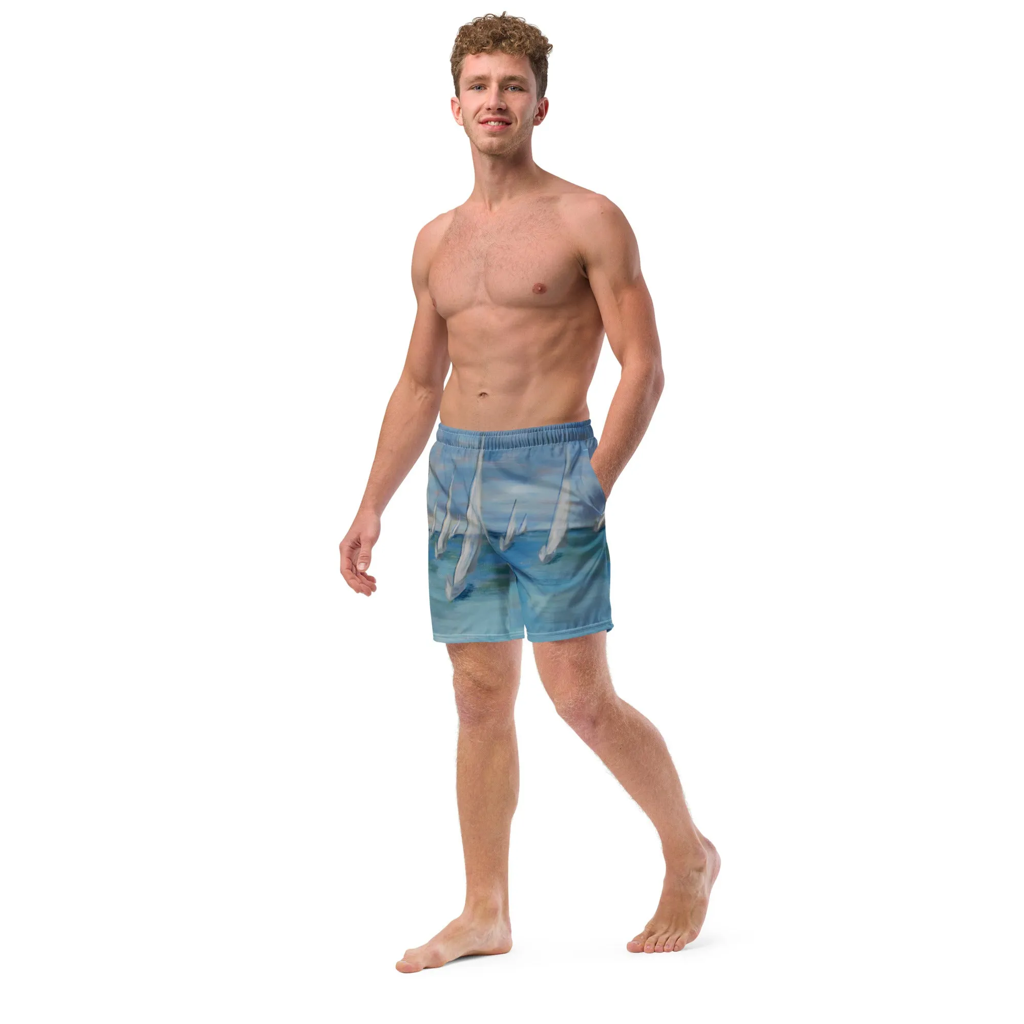 "Incoming - One Design" - Men's swim trunks