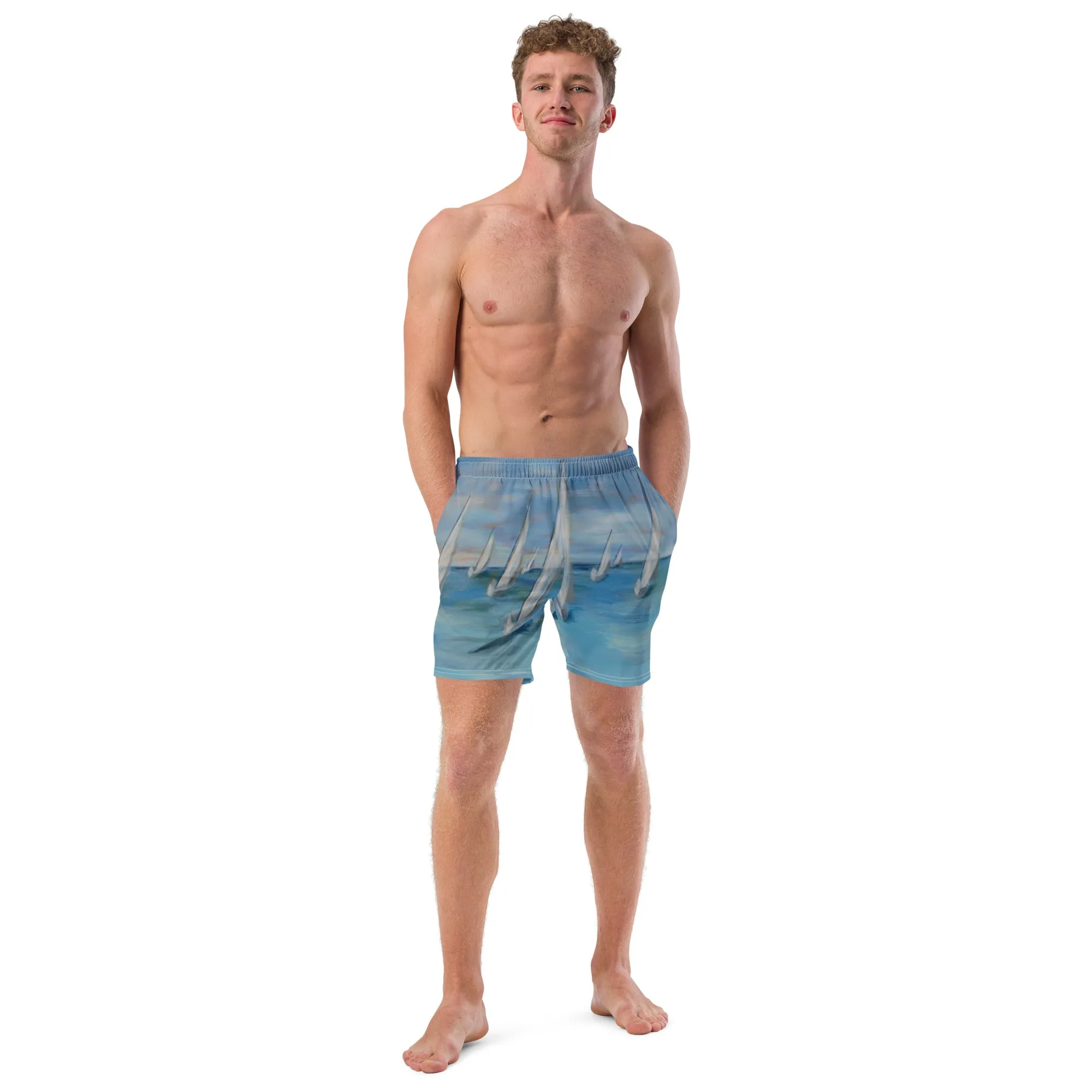 "Incoming - One Design" - Men's swim trunks