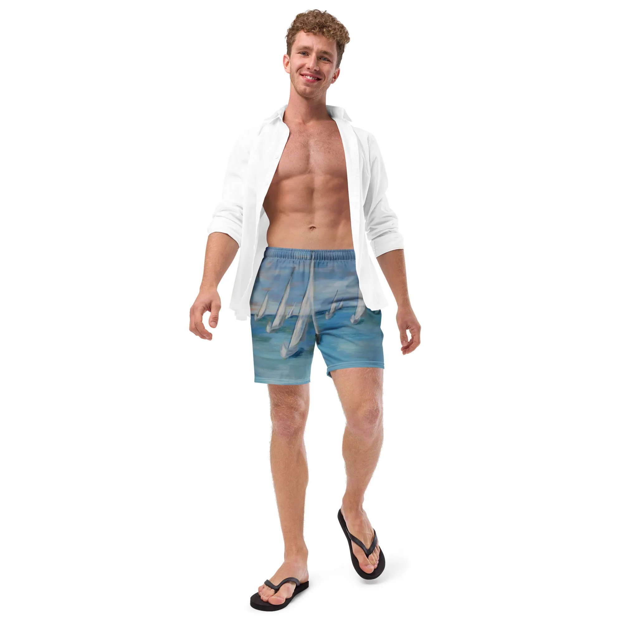 "Incoming - One Design" - Men's swim trunks