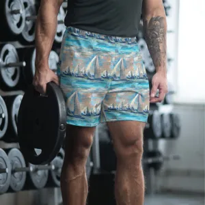 "Marina City" Men's Athletic Long Shorts