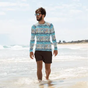 "Marina City" Men's Rash Guard/Long Sleeve Top