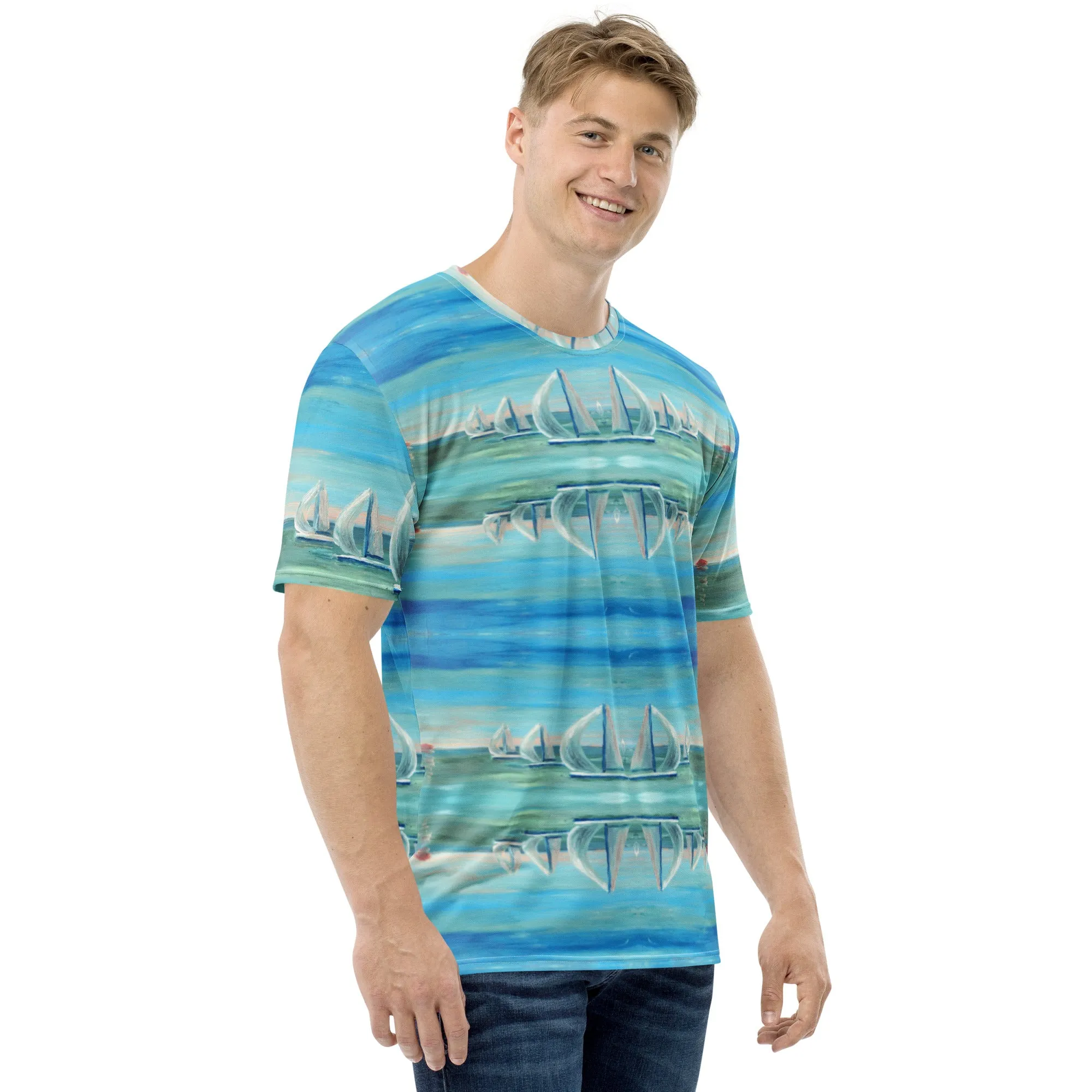"Two Knots" Men's Short Sleeve Surf Shirt