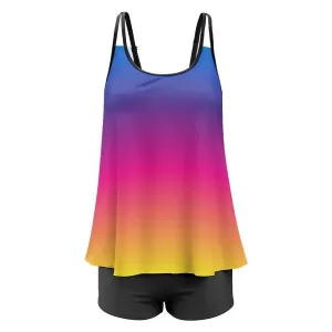 Rainbow Tankini Swimsuit suit