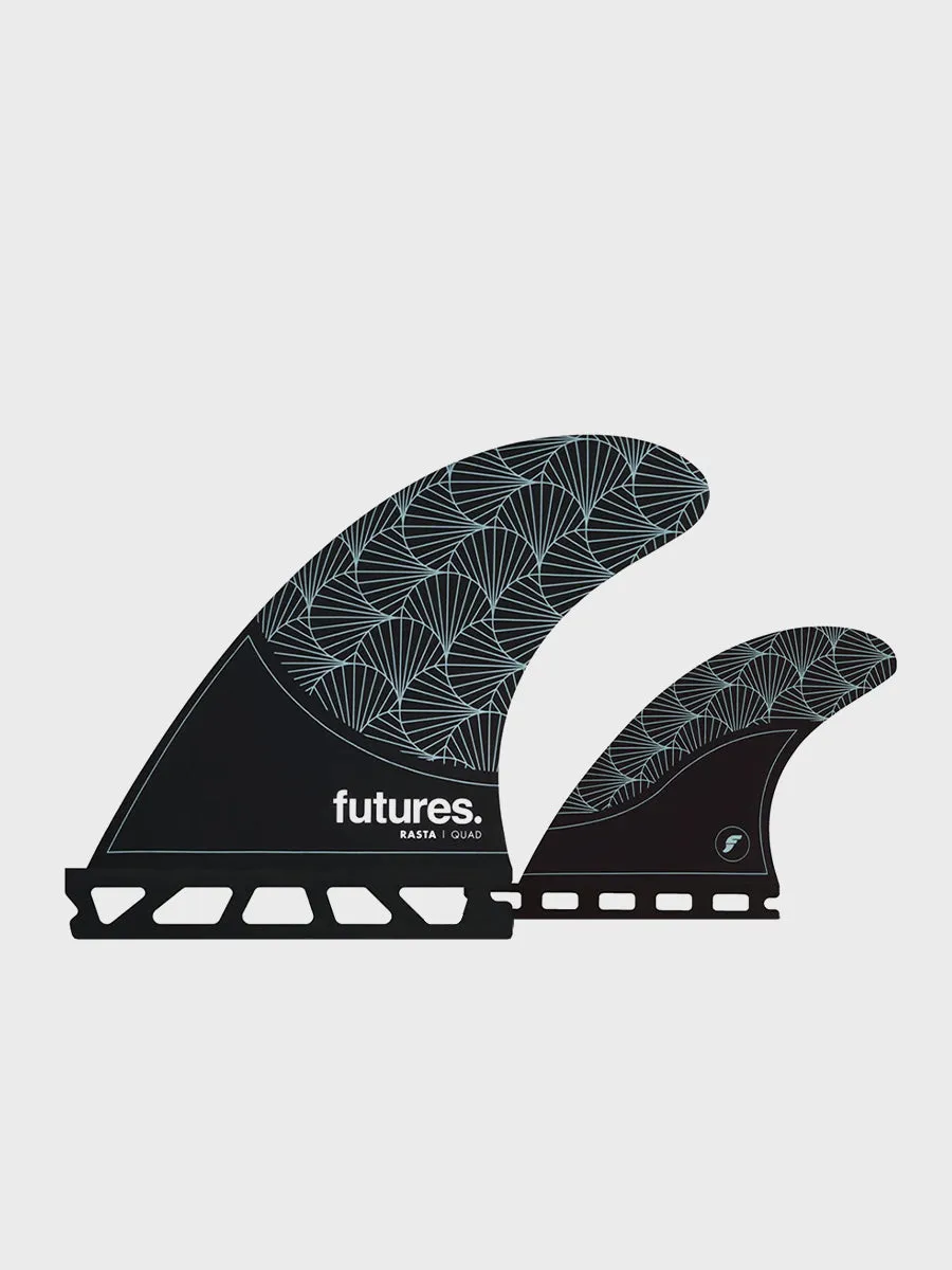 Rasta Honeycomb Quad Fins