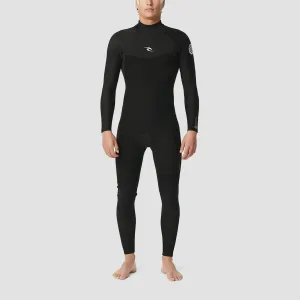 Rip Curl Dawn Patrol 3/2 Back Zip Wetsuit Black