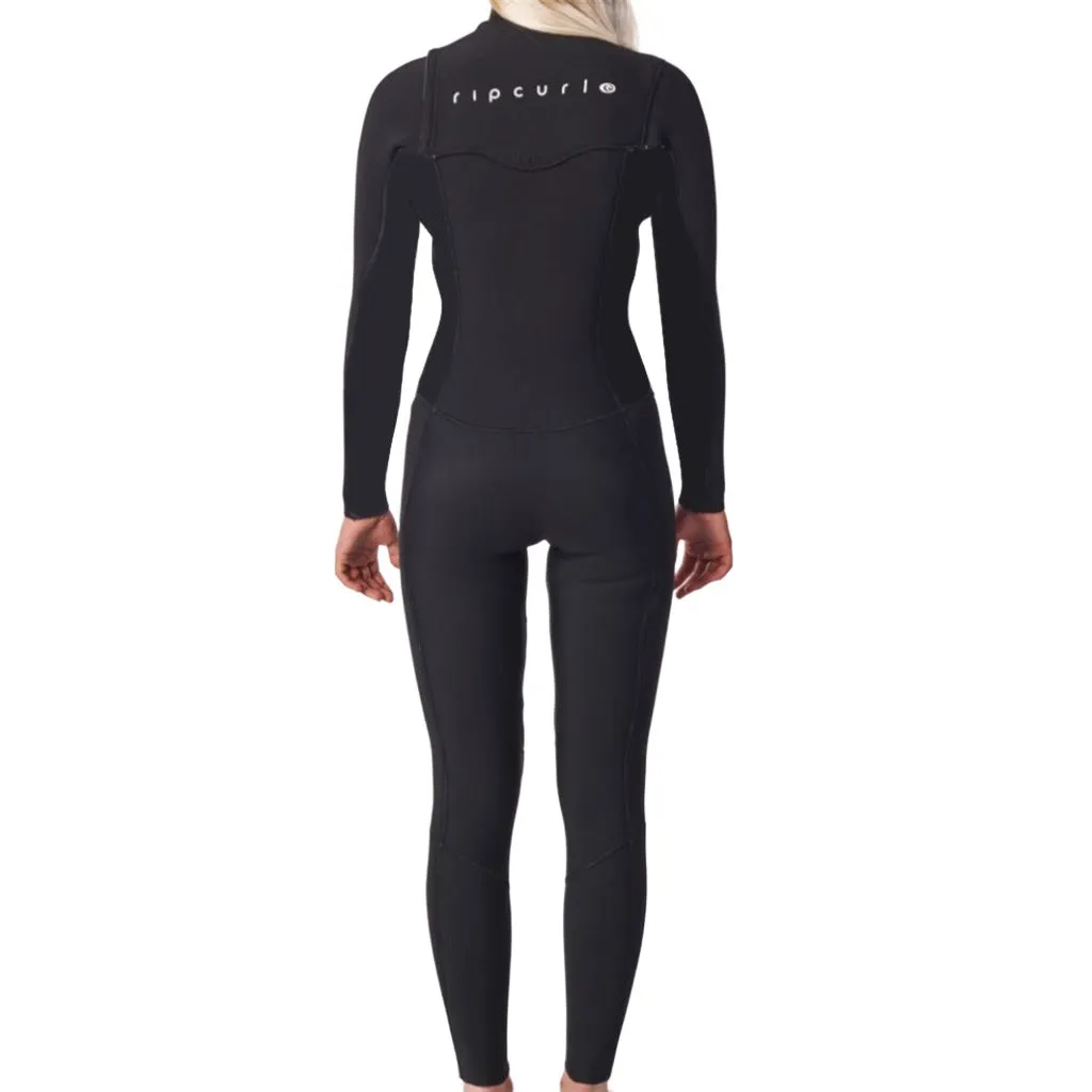 Rip Curl Dawn Patrol 32GB Chest Zip Steamer Womens - Black