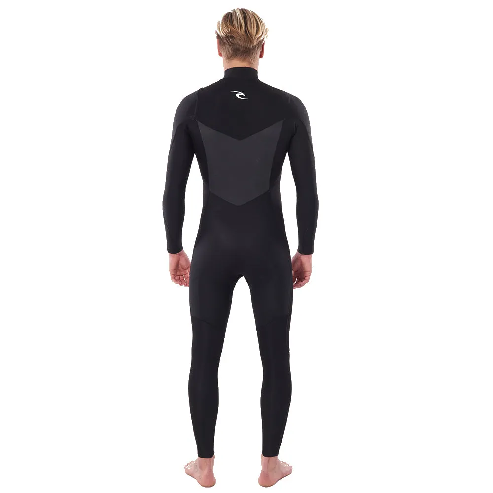 Rip Curl Dawn Patrol 4/3mm Chest Zip Wetsuit  - Black