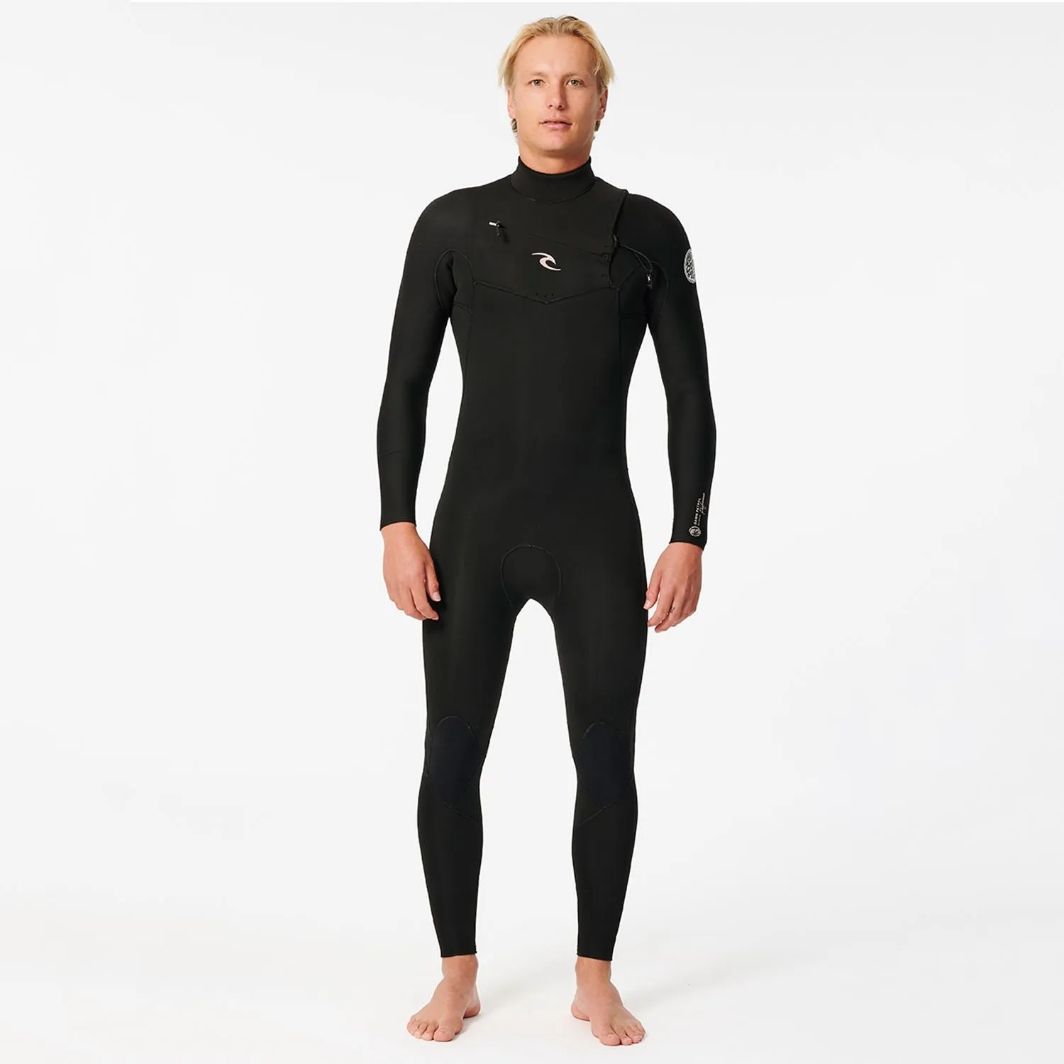 Rip Curl Dawn Patrol Performance Front Zip 4/3mm Steamer Black