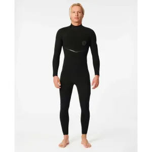 RIP CURL E-BOMB 4/3 BACK ZIP BLACK