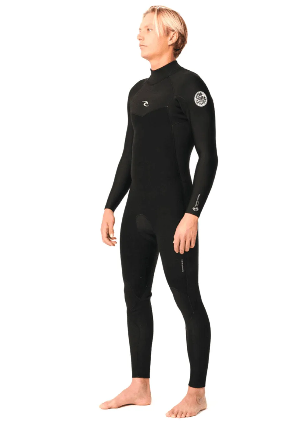 Rip Curl Mens Dawn Patrol Back Zip 4/3mm GBS Steamer Wetsuit