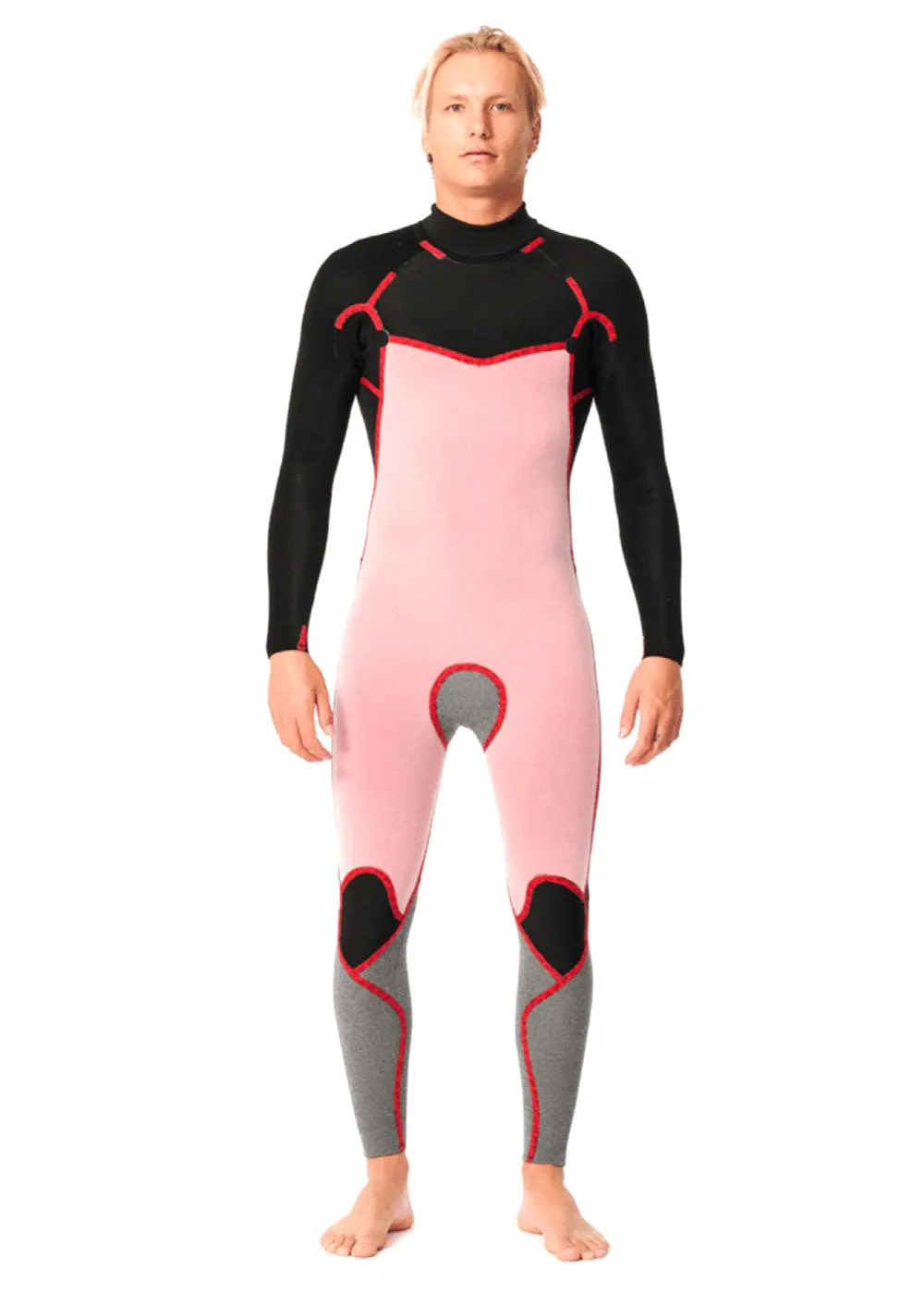 Rip Curl Mens Dawn Patrol Back Zip 4/3mm GBS Steamer Wetsuit