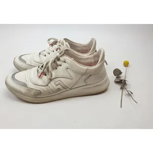 Rollie white laceup runner style shoes size 39