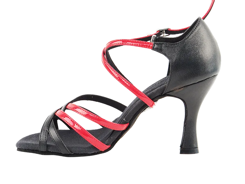 S9261 Black_Red Leather