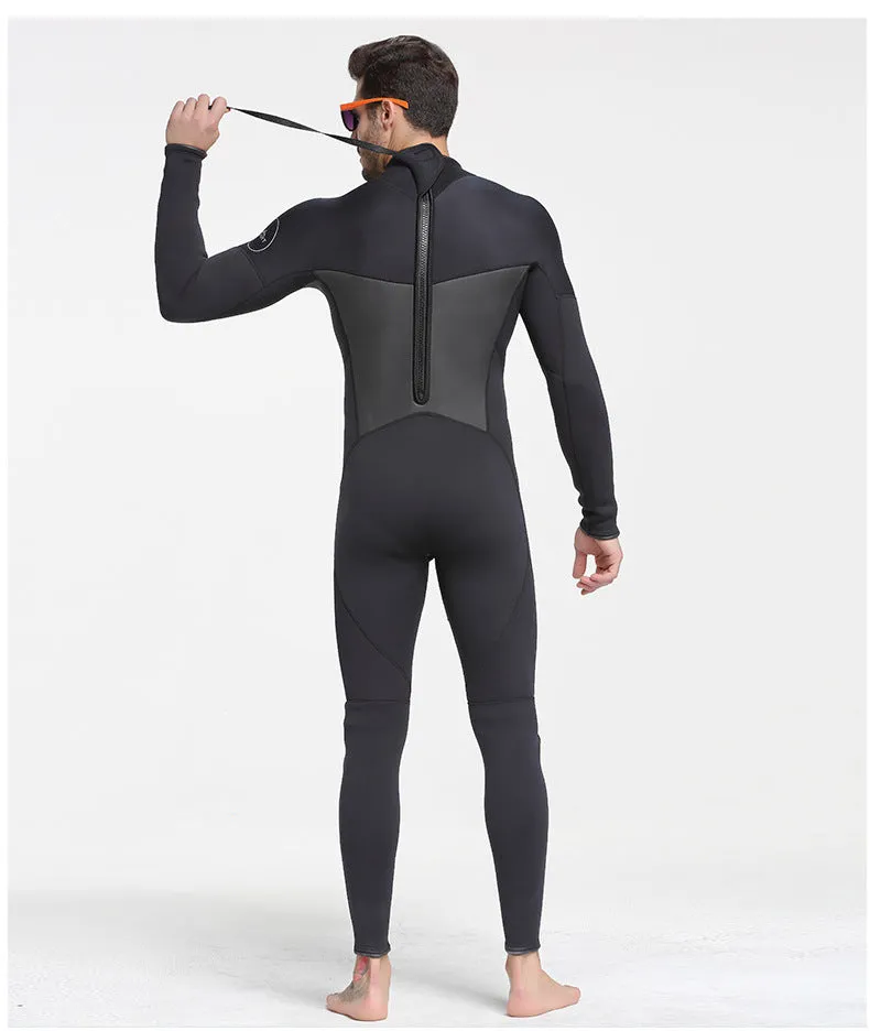 SAILBEE Men's 3MM Neoprene One Piece Full Swimsuit Surf Diving Scuba Wetsuits