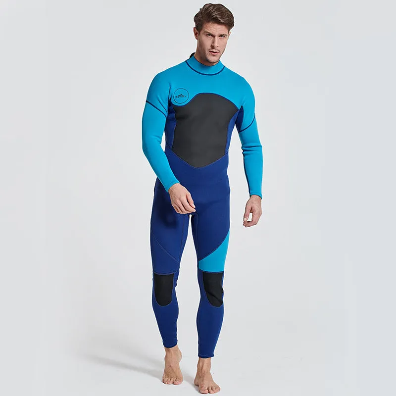 SAILBEE Men's 3MM Neoprene One Piece Full Swimsuit Surf Diving Scuba Wetsuits