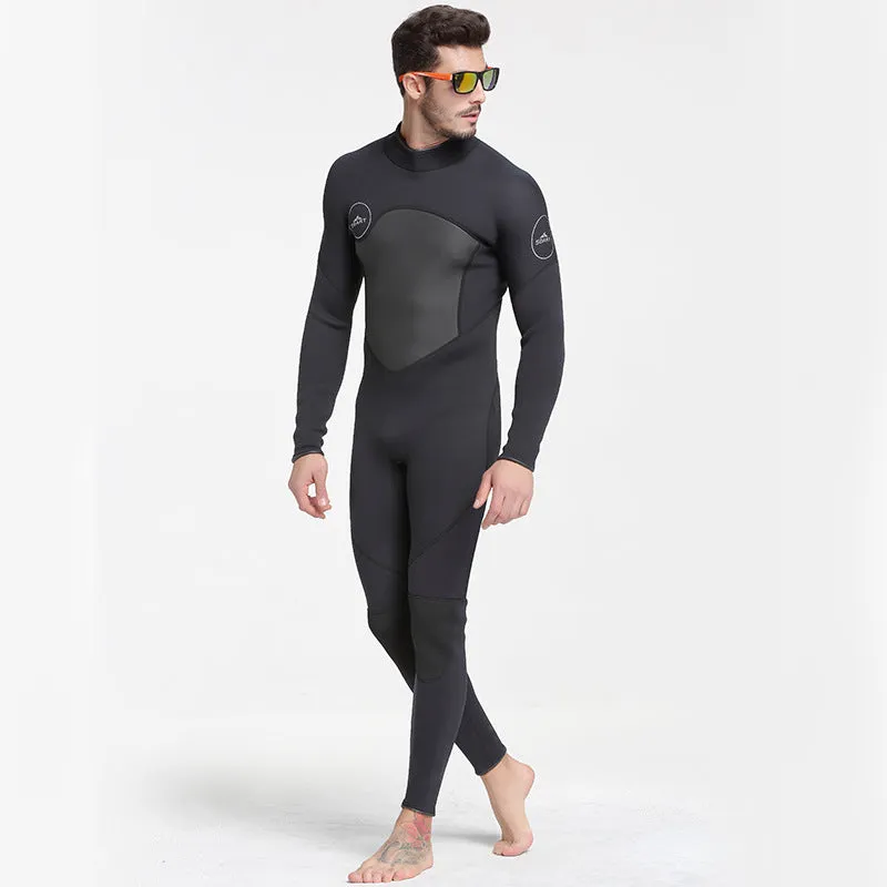 SAILBEE Men's 3MM Neoprene One Piece Full Swimsuit Surf Diving Scuba Wetsuits