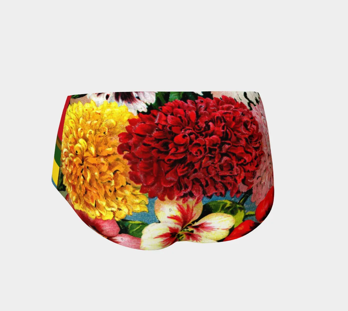 Scarlet Carnation Swim Briefs