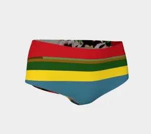 Scarlet Carnation Swim Briefs