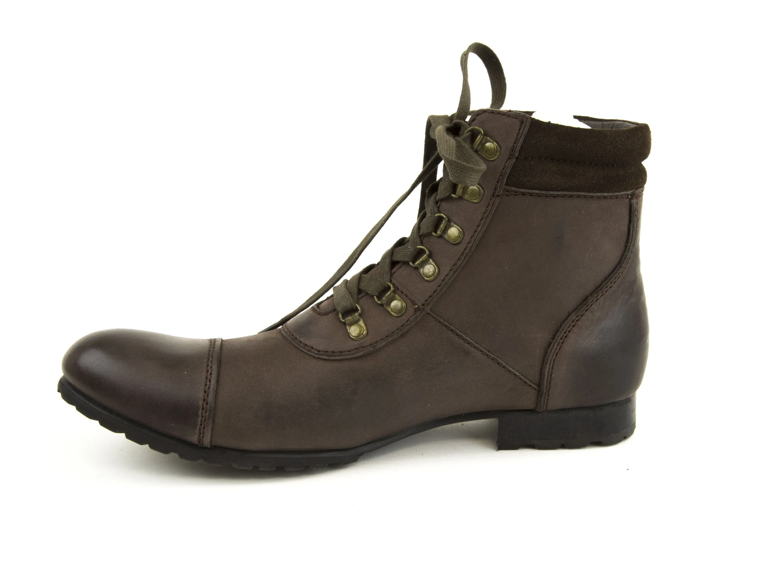 SCHMOOVE Men's Dark Brown Nubuck Leather Charlie Mountain Boots NEW