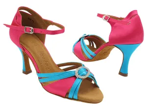 SERA1154 121 Rose Satin_120 Blue Satin Trim_H