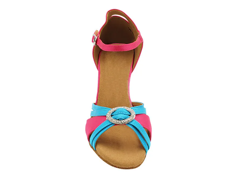 SERA1154 121 Rose Satin_120 Blue Satin Trim_H