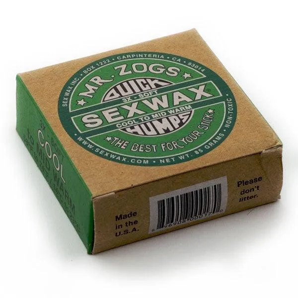 Sexwax Quick Humps Green Surfwax