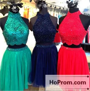 Sexy Two Piece Short Prom Dresses Homecoming Dresses