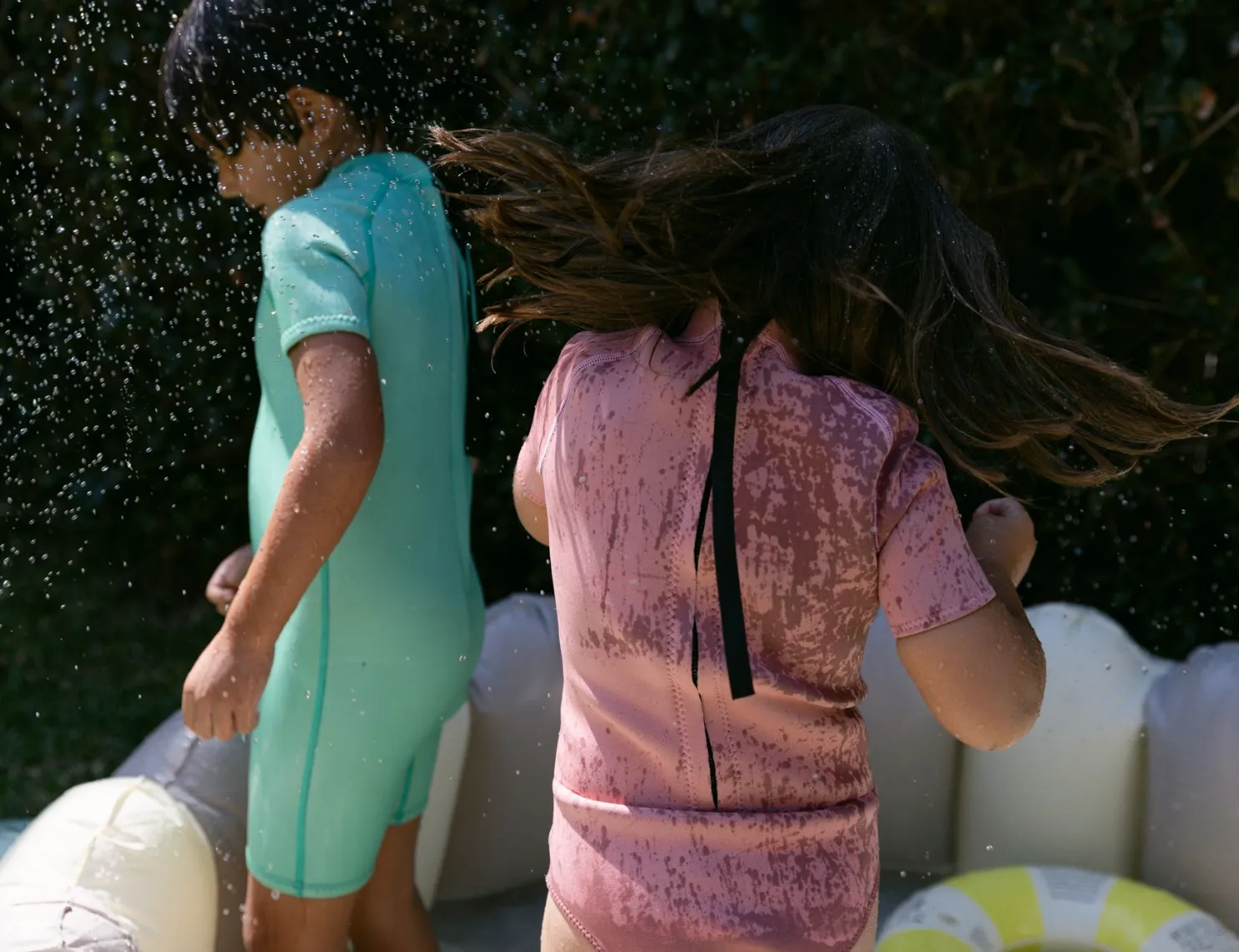 Short Sleeve Paddle Suit - Dusty Pink