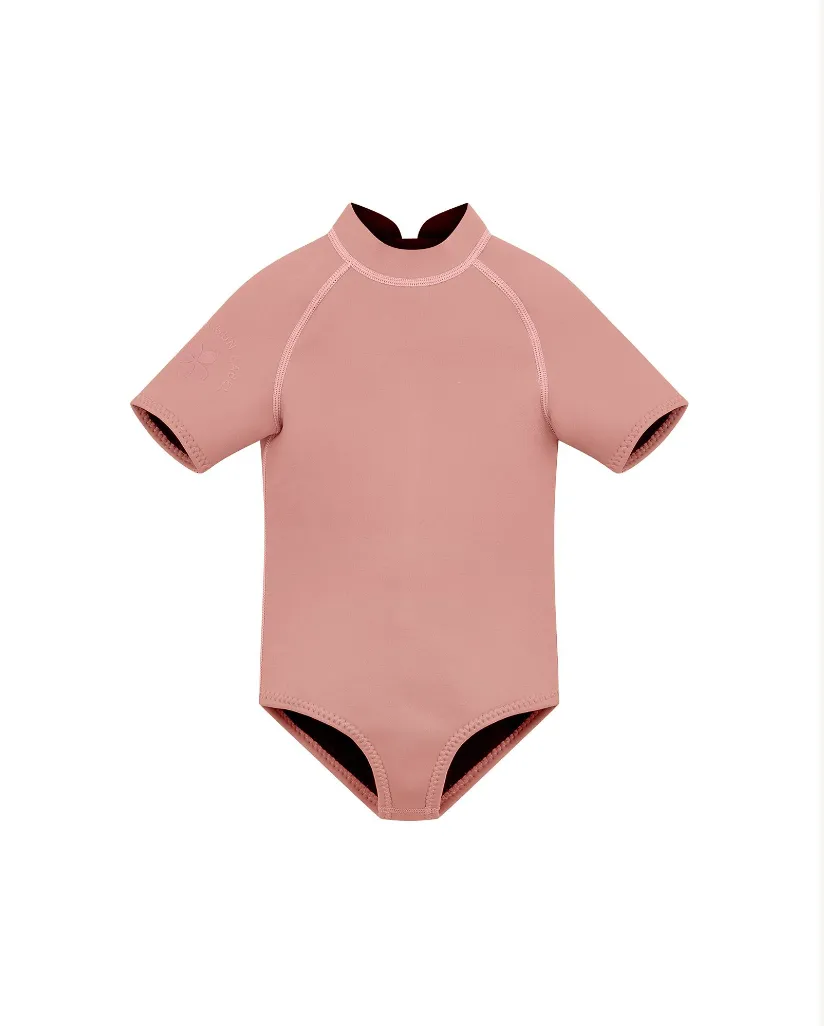 Short Sleeve Paddle Suit - Dusty Pink