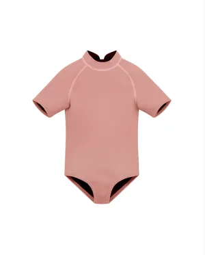 Short Sleeve Paddle Suit - Dusty Pink